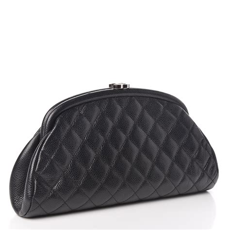 chanel black caviar clutch wirth sequence|CHANEL Caviar Quilted Flap Clutch Black .